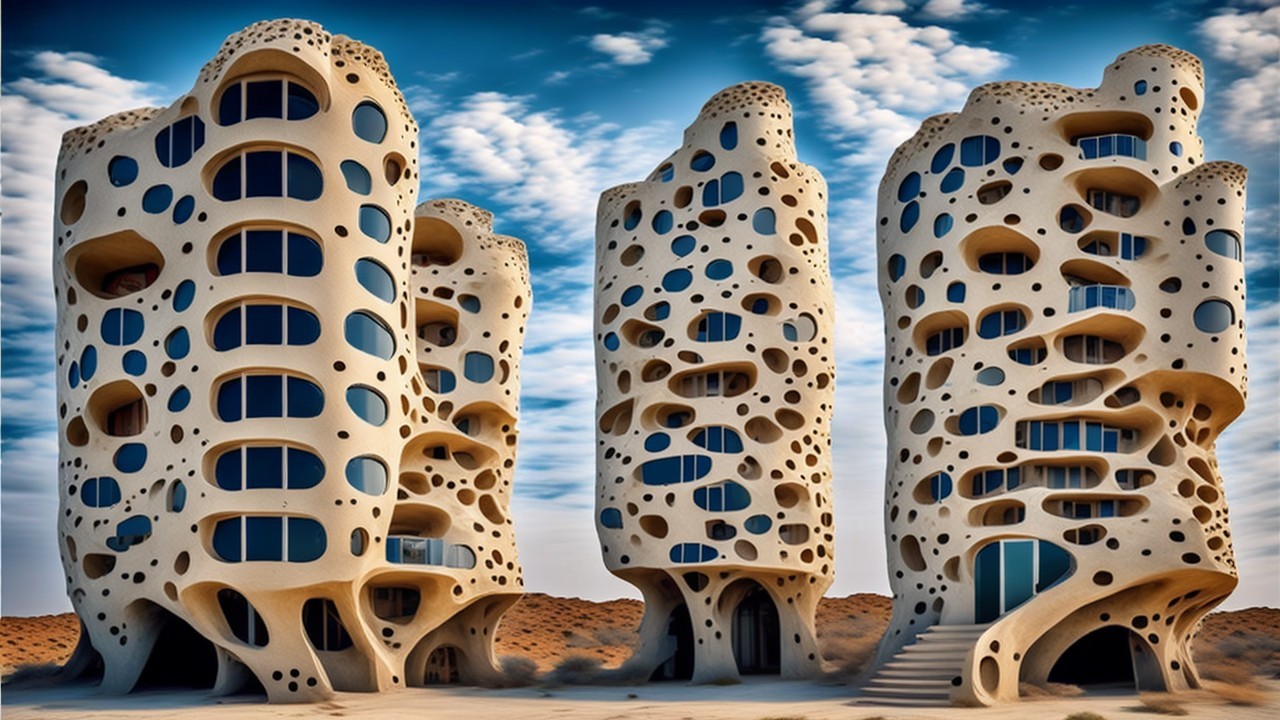 Futuristic Organic-Shaped Buildings with Unique Facades