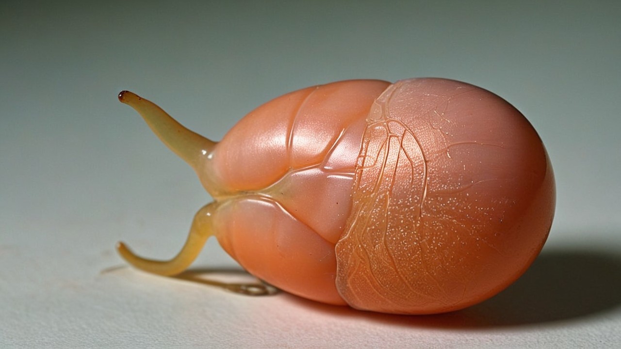 Close-up of a pinkish-brown snail shell with tentacles