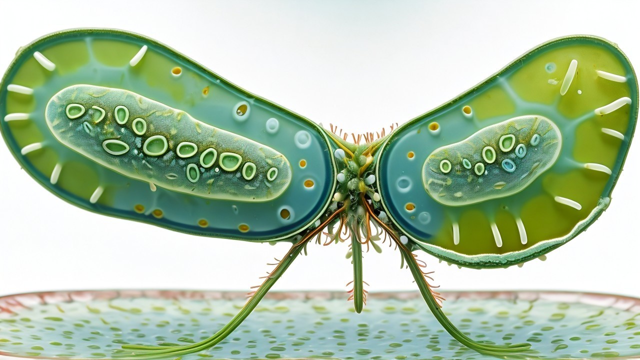 Vibrant Stylized Microscopic Organism Representation