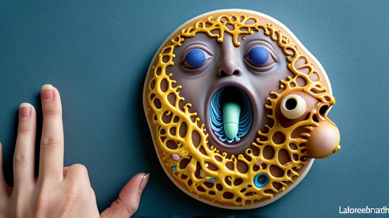 Surreal Anthropomorphic Sculpture with Organic Textures