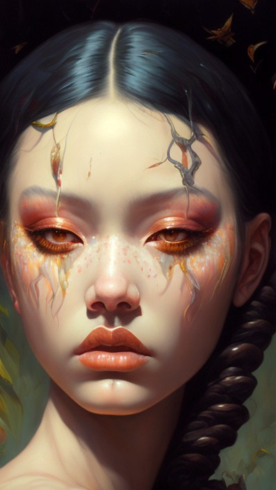 Golden Tears: A Digital Portrait