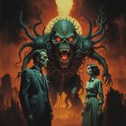 Mysterious Encounter in a Vintage 1920s Bar