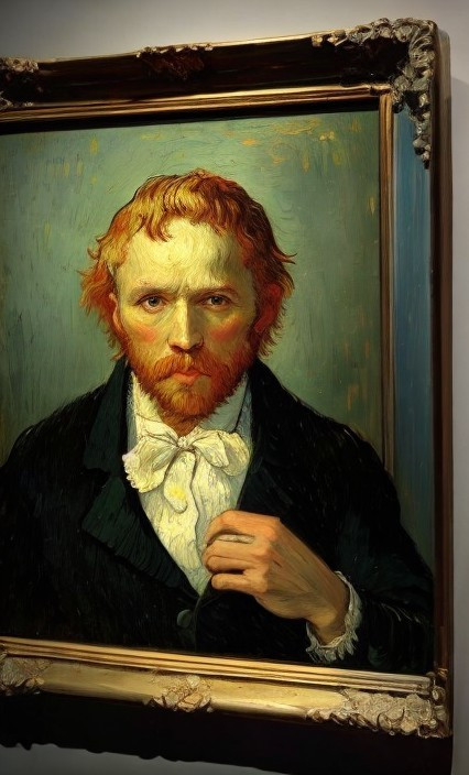 Close-up Portrait of Man with Orange Beard and Cravat