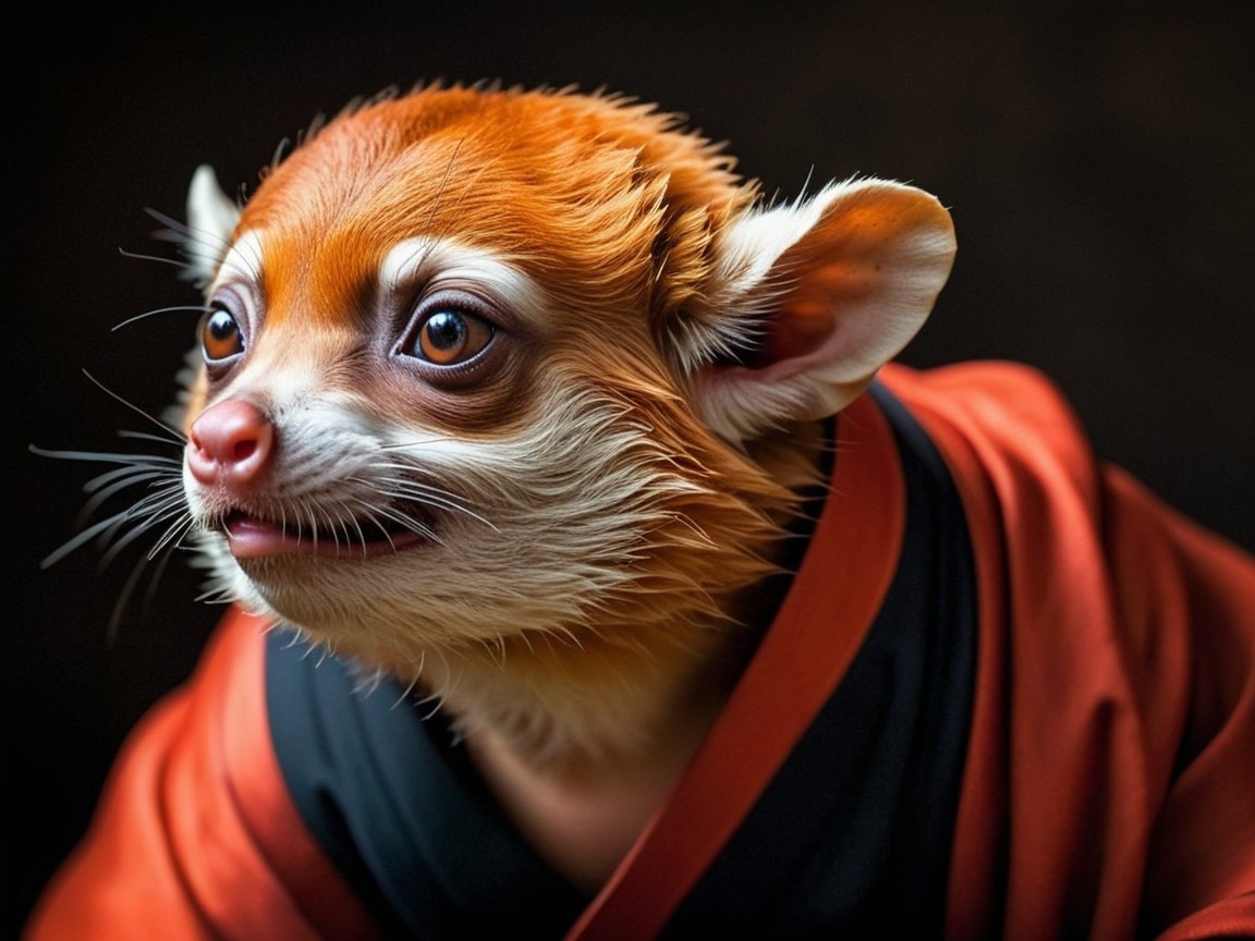 Charming Chihuahua in Traditional Kimono