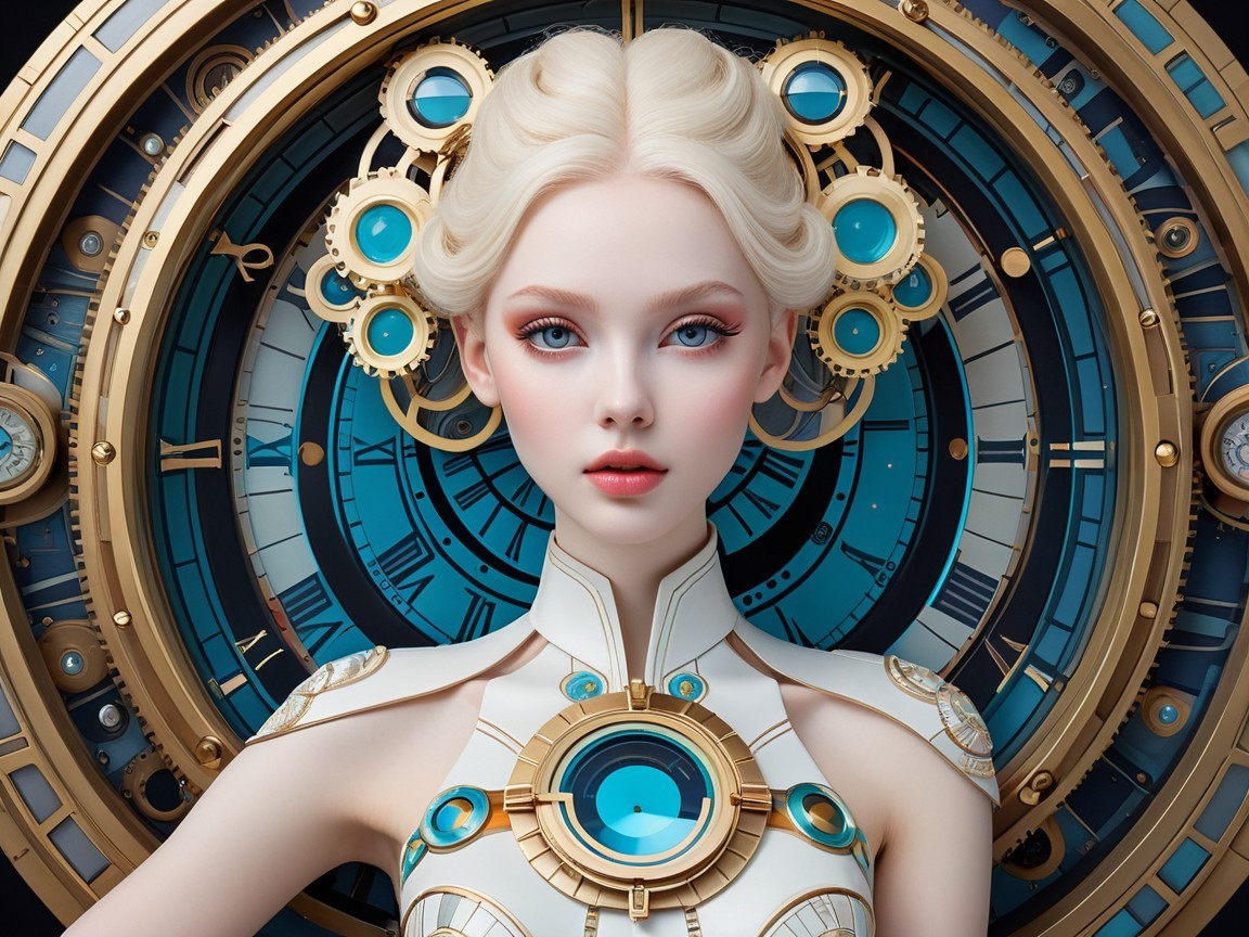 Futuristic Character Design with Steampunk Elements
