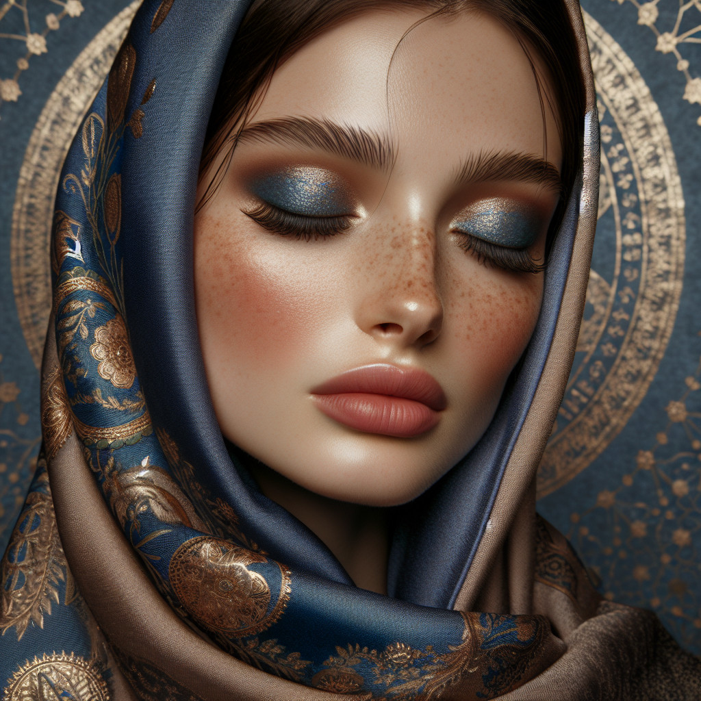 Close-up Portrait of a Woman with Elegant Features