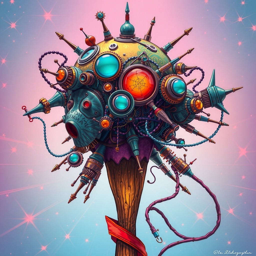 Steampunk-Inspired Whimsical Globular Structure Design
