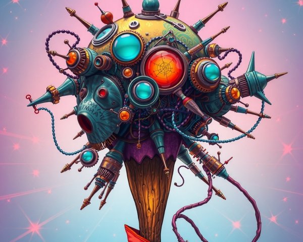 Steampunk-Inspired Whimsical Globular Structure Design