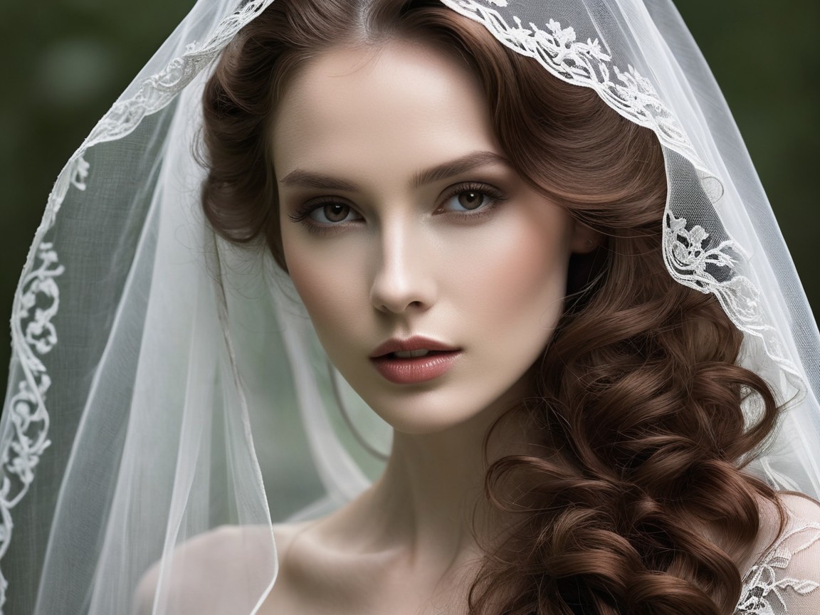 Close-up Portrait of a Bride with Ethereal Lighting
