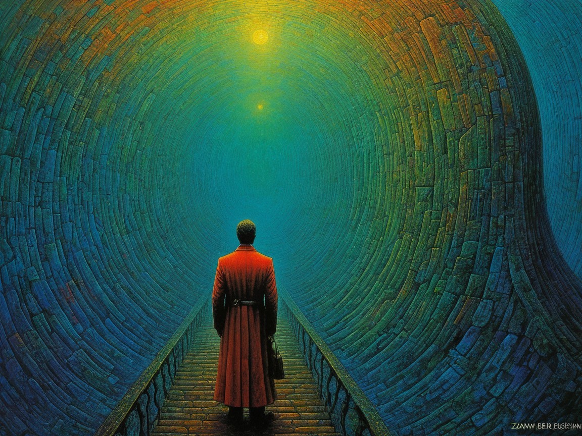 Elegant Surreal Masterpiece in Vivid Colors