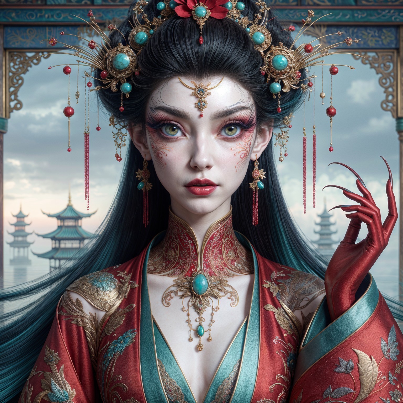 Fantasy Character in Traditional Asian Setting