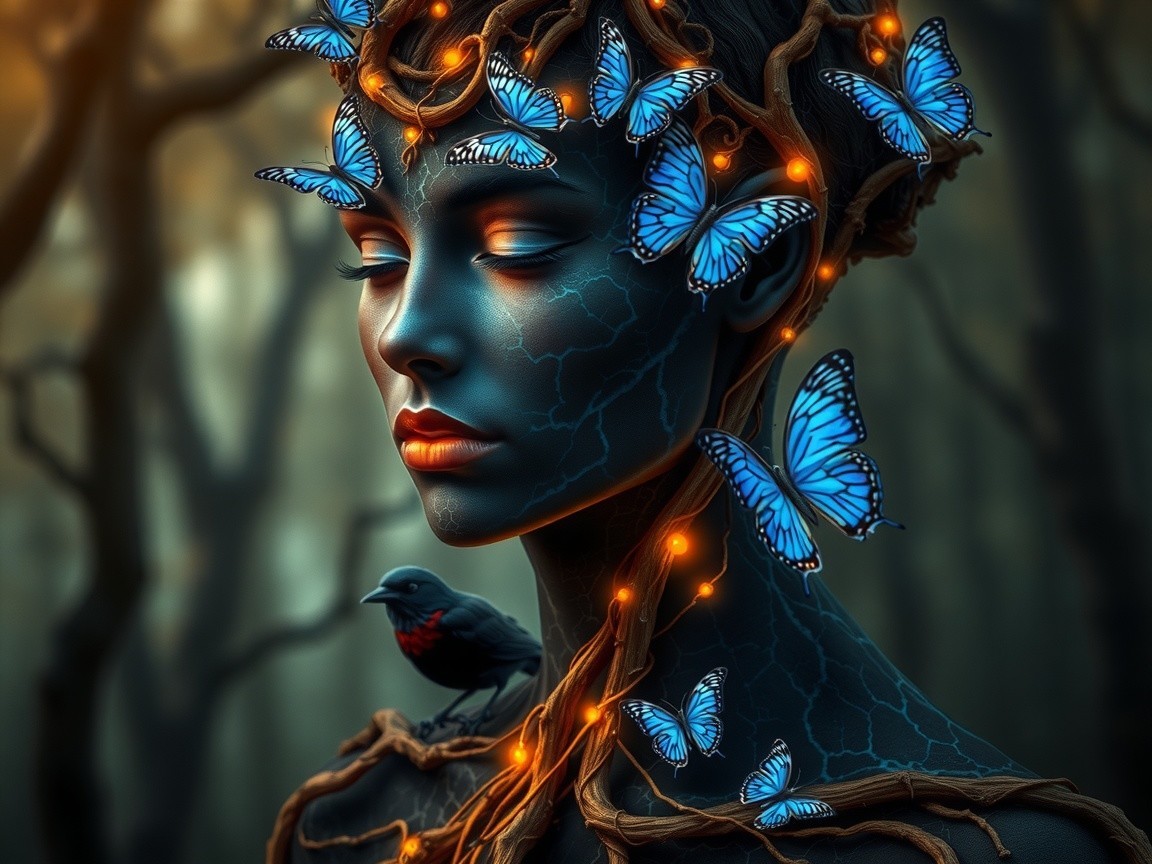 Enchanted Nature's Embrace Portrait