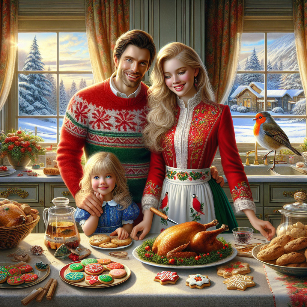 Family Celebration at a Festive Holiday Table