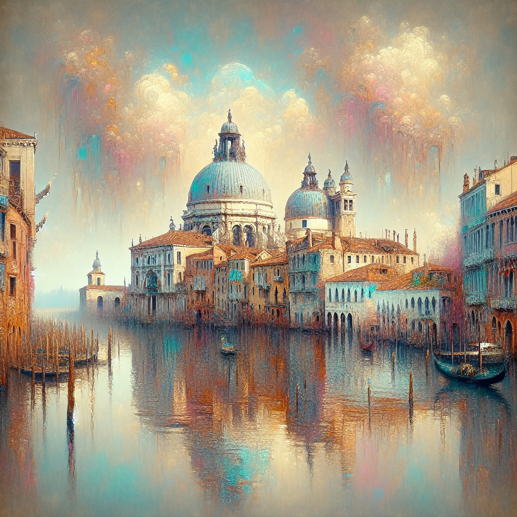 Venice at Dusk: Serene Canals and Iconic Architecture