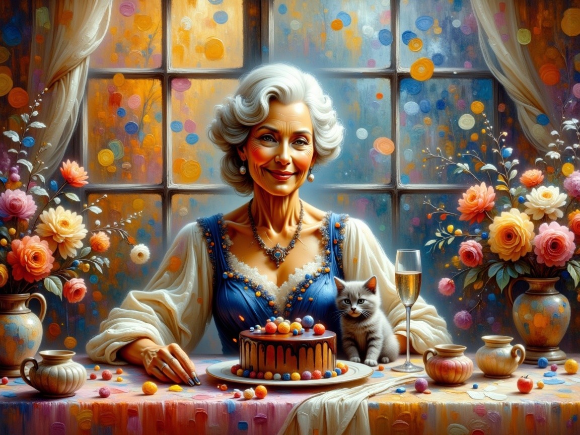 Elegant Celebration with Cake and Festive Decor