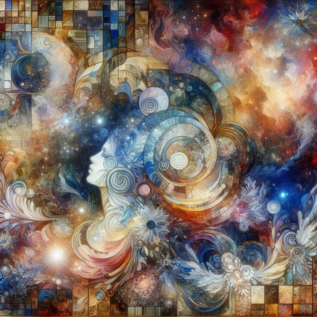 Cosmic Tapestry of Colors and Patterns in Art