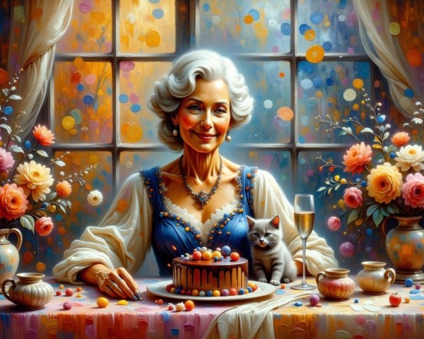 Elegant Celebration with Cake and Festive Decor