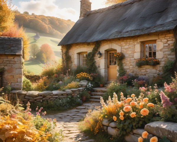 Charming Cottage in Picturesque Landscape with Garden