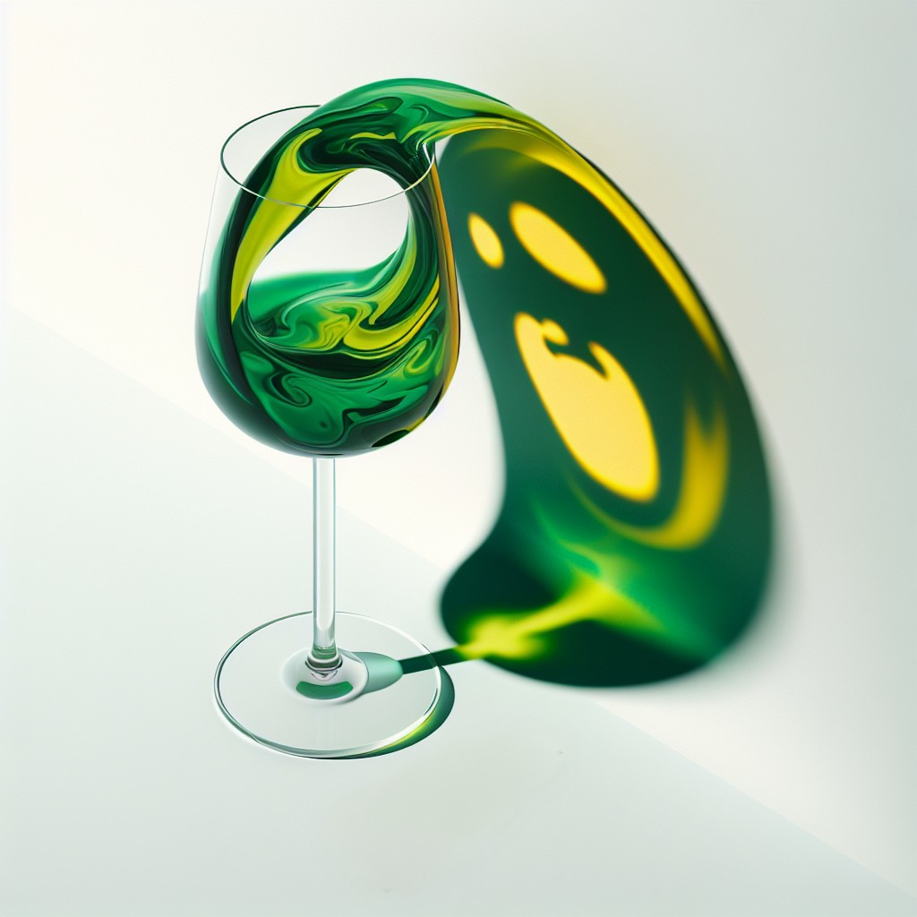 Vibrant Green and Yellow Liquid in Sleek Glass