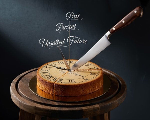 Clock-Shaped Cake with Themes of Time and Anticipation