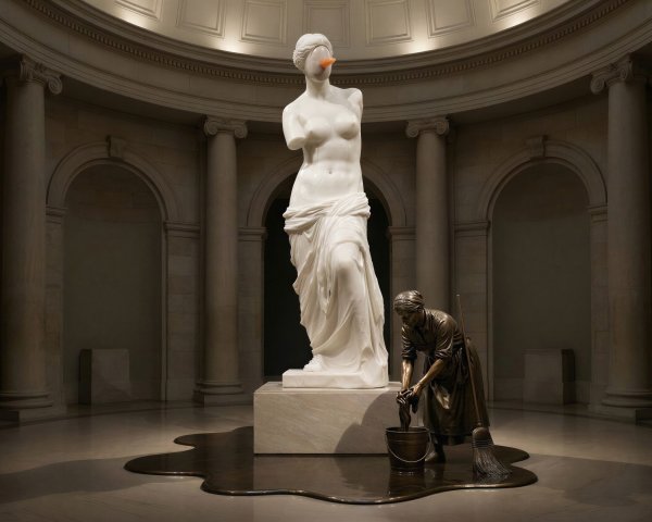 Contemporary Art Installation in Classical Museum Rotunda