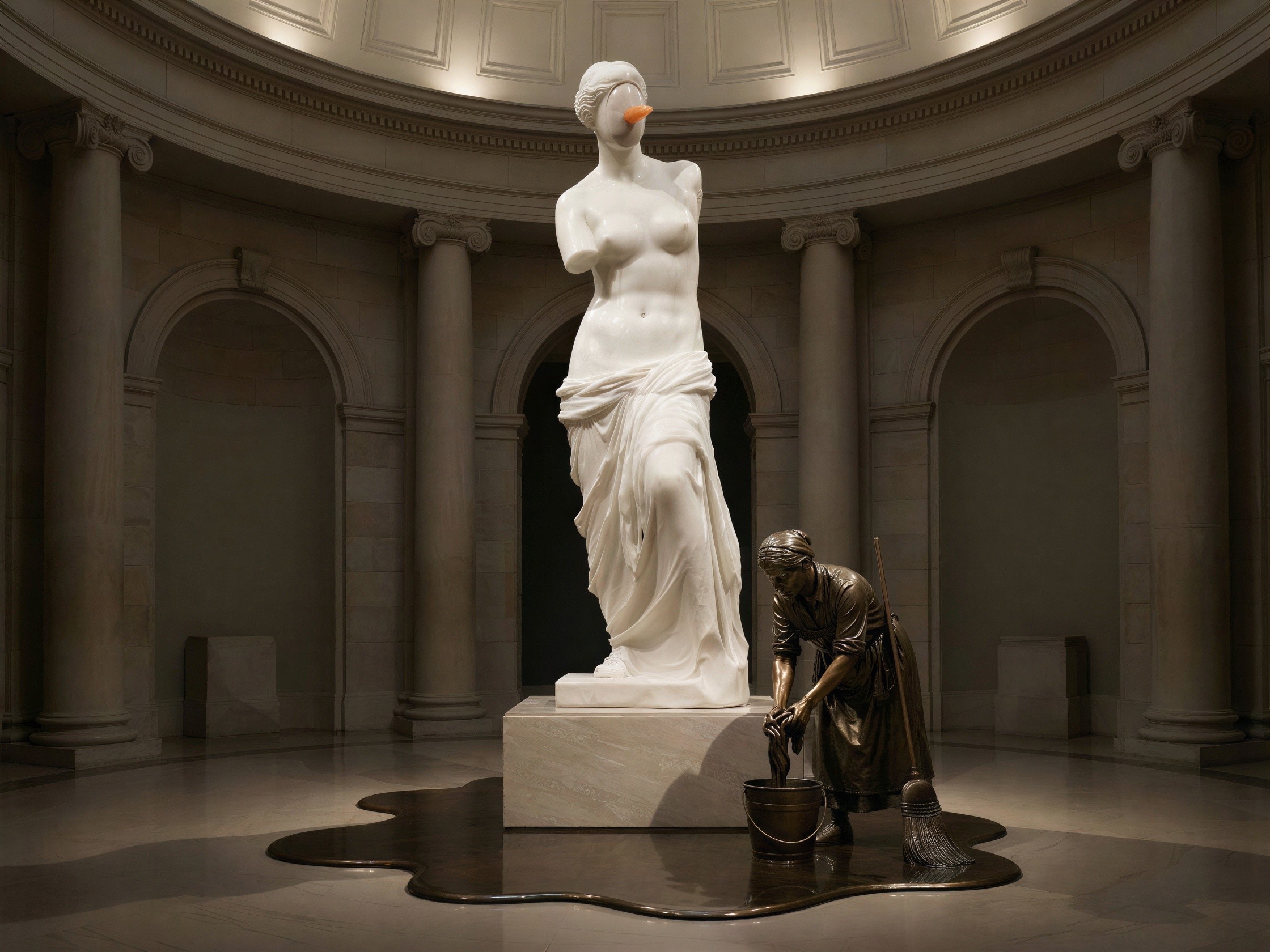 Contemporary Art Installation in Classical Museum Rotunda