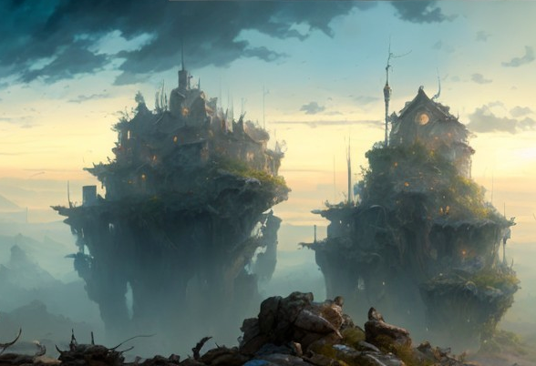 Ethereal Isles: A Fantasy Skyscape