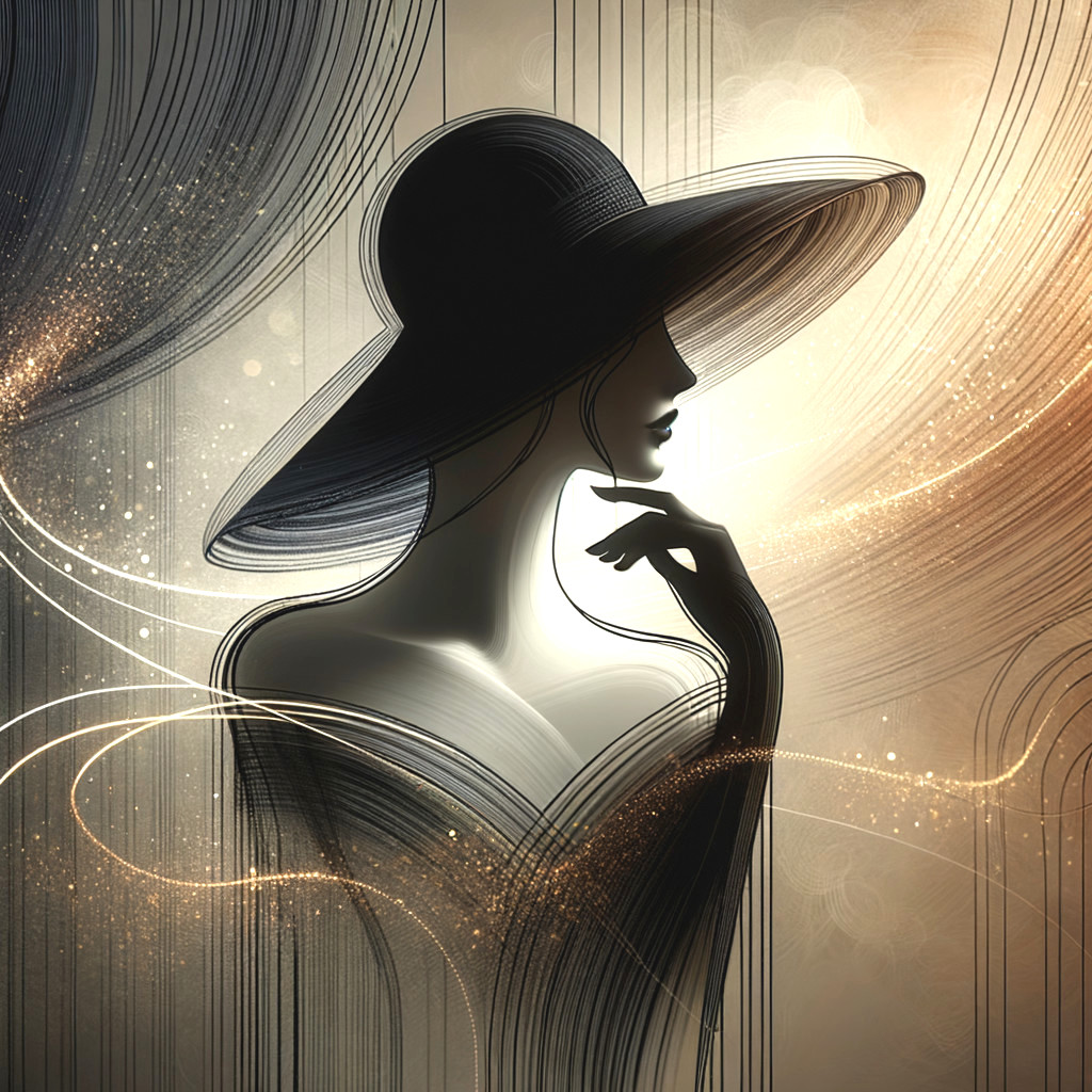 Stylized Silhouette of a Woman in Dreamy Atmosphere