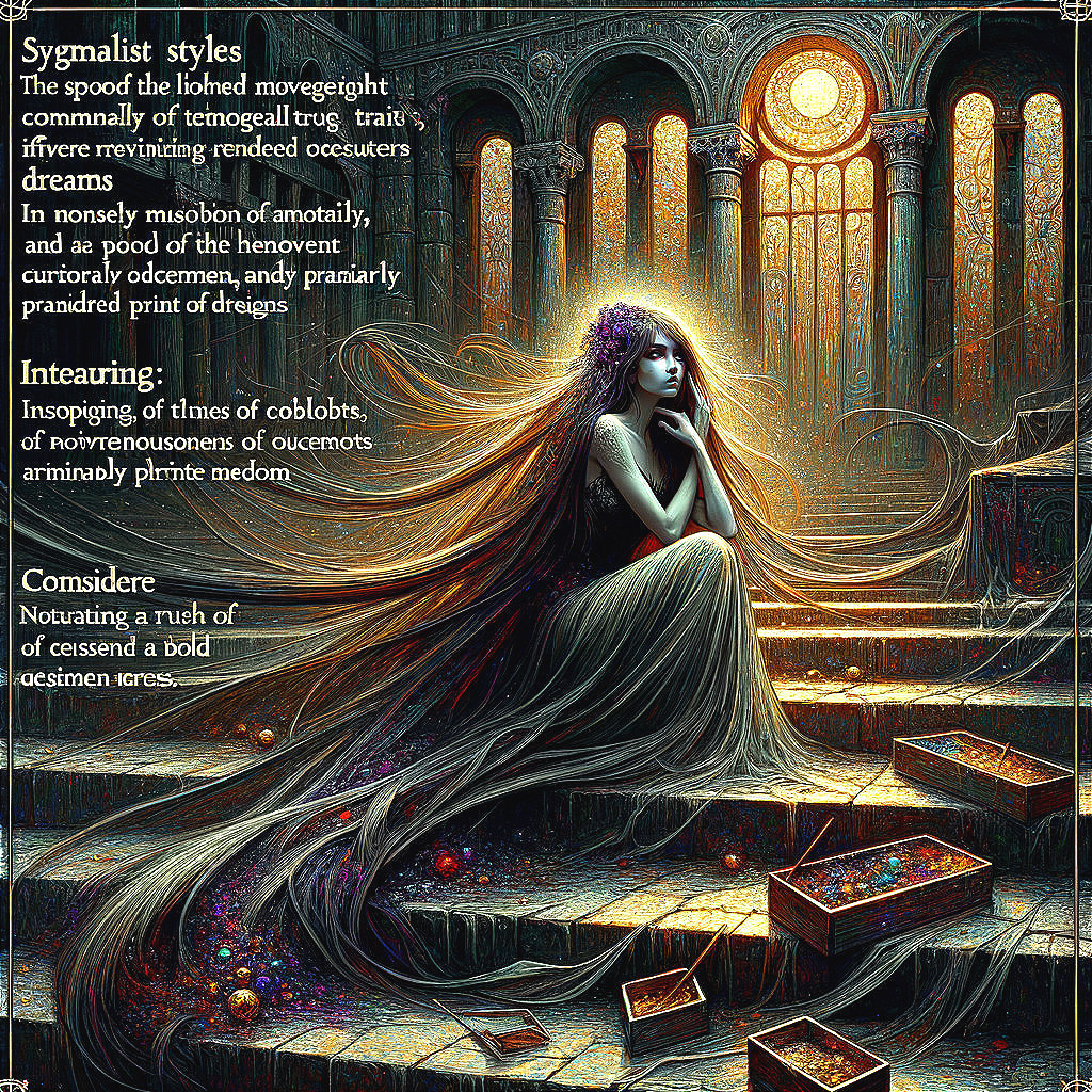 Mysterious Figure on Ornate Stairs in Ethereal Light