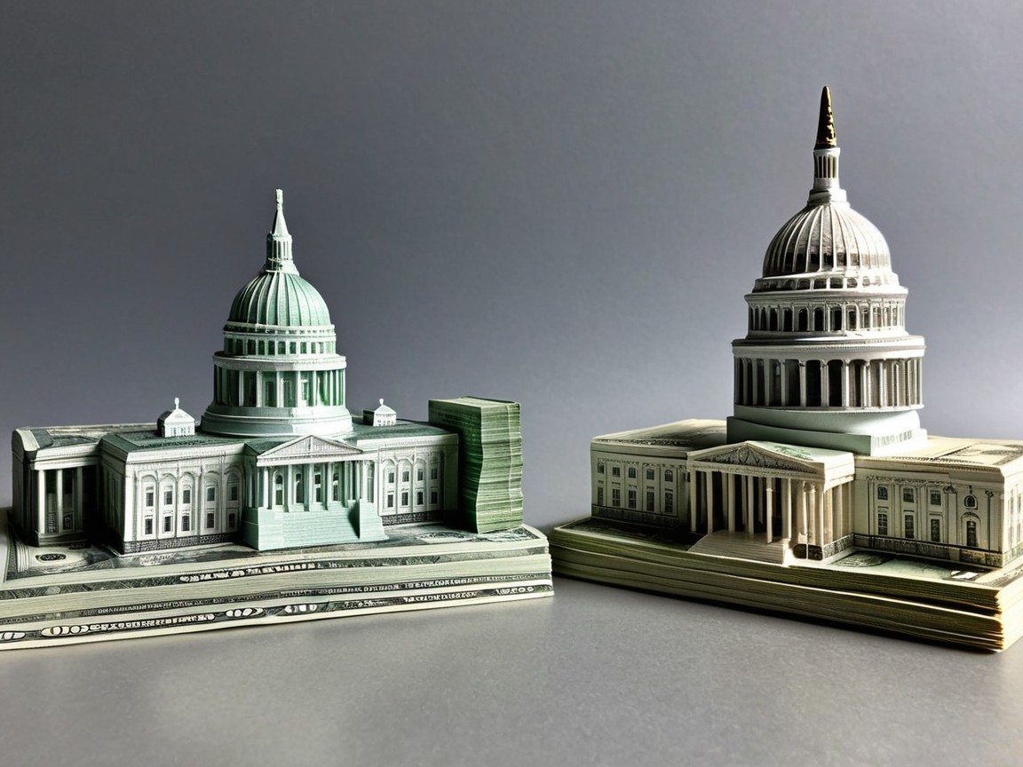Models of U.S. Capitol Building Made from Currency