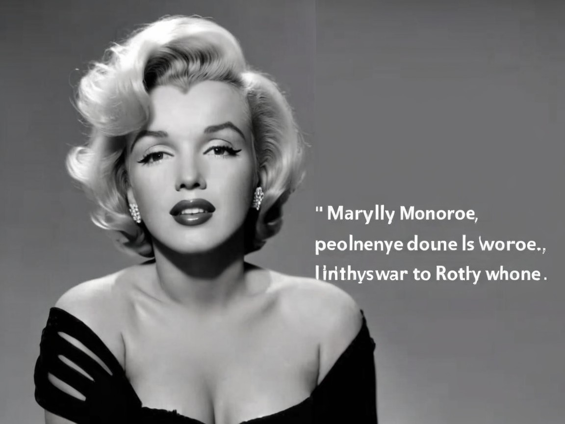 Classic Black-and-White Portrait of Glamorous Woman