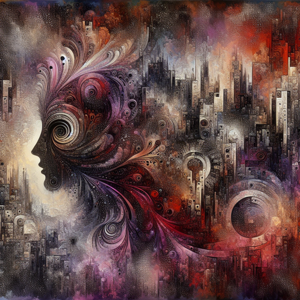 Abstract Human Face Merging with Colorful Patterns