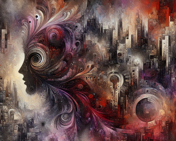 Abstract Human Face Merging with Colorful Patterns