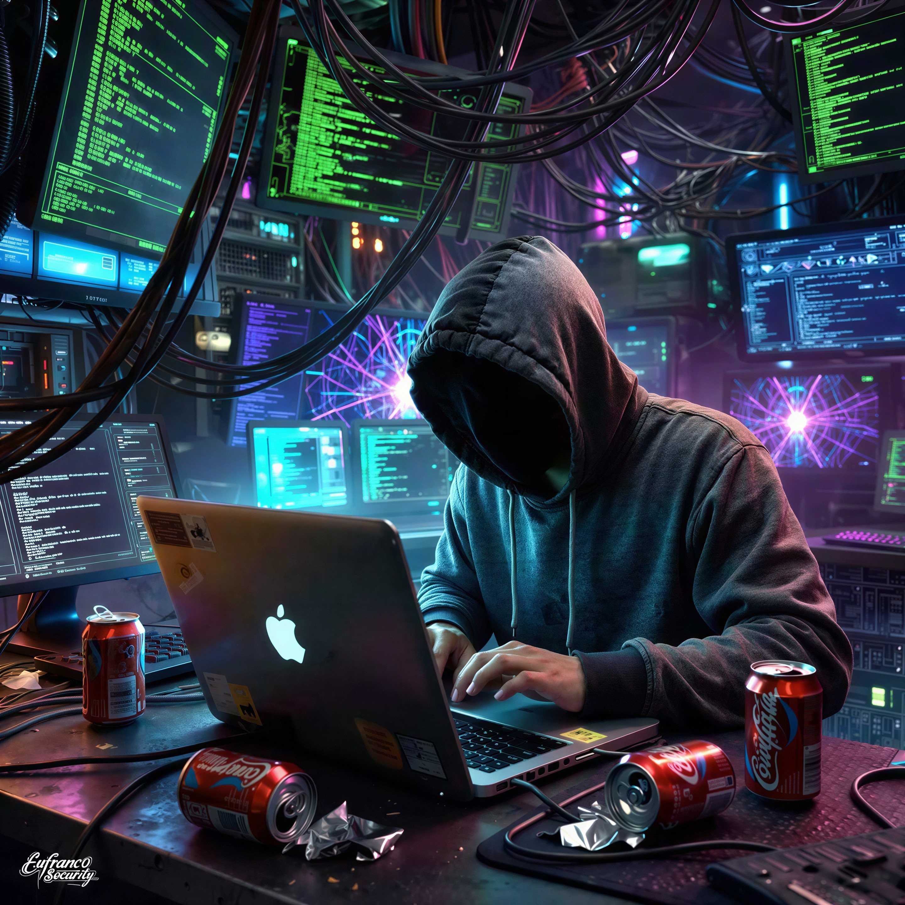 Person in Hooded Sweatshirt Typing on Laptop at Desk