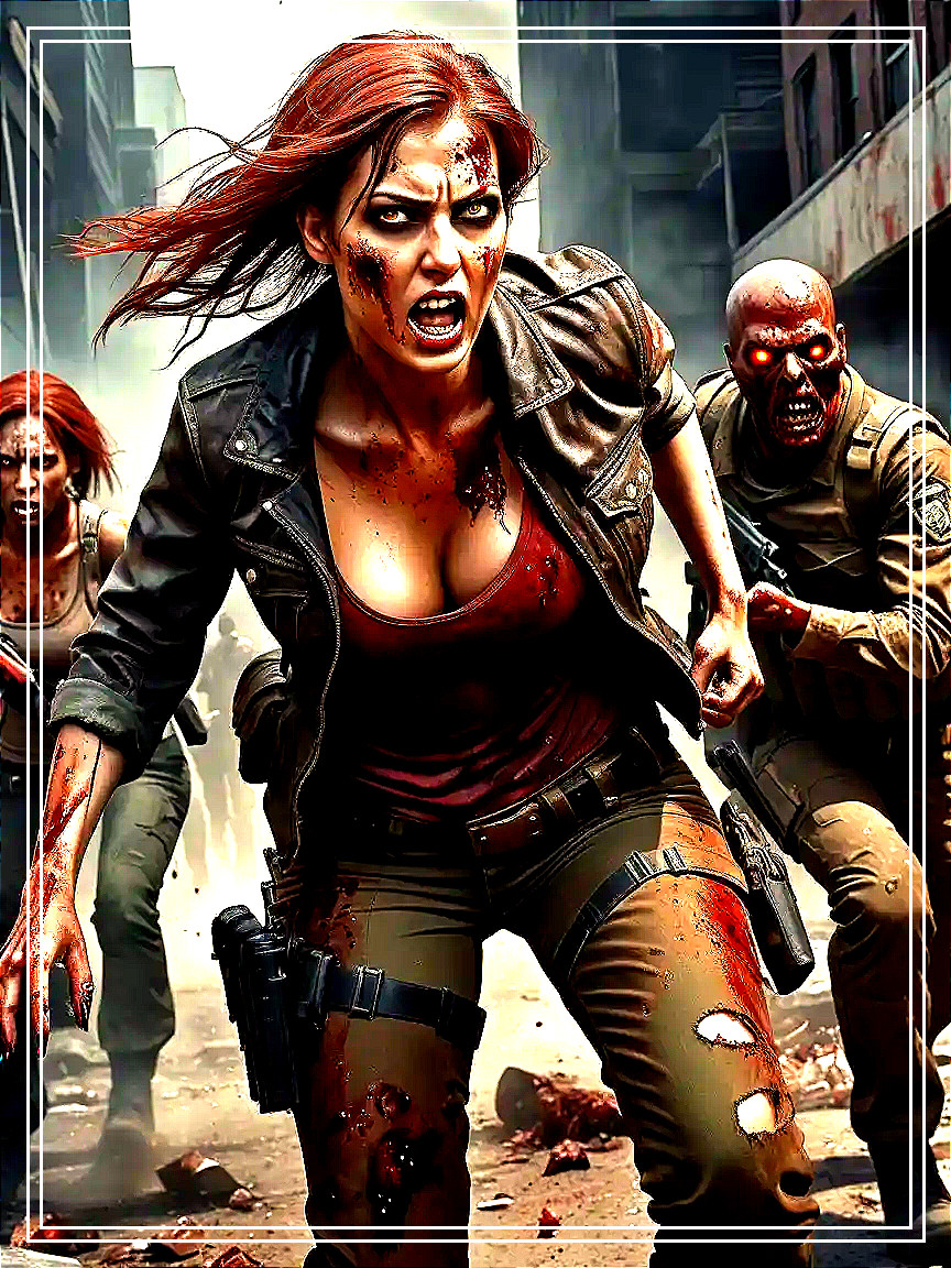 Fierce Woman Leads Charge in Post-Apocalyptic Streets