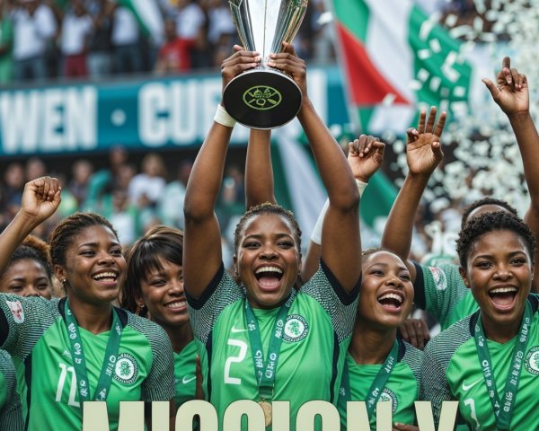 Soccer Team Celebrates Victory with Trophy and Confetti