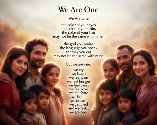 Families of Different Races Celebrate Unity and Togetherness