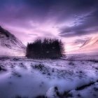 Traditional Asian Pagoda with Snow-Capped Mountains