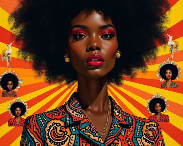 Portrait of a Confident Woman with Natural Hair