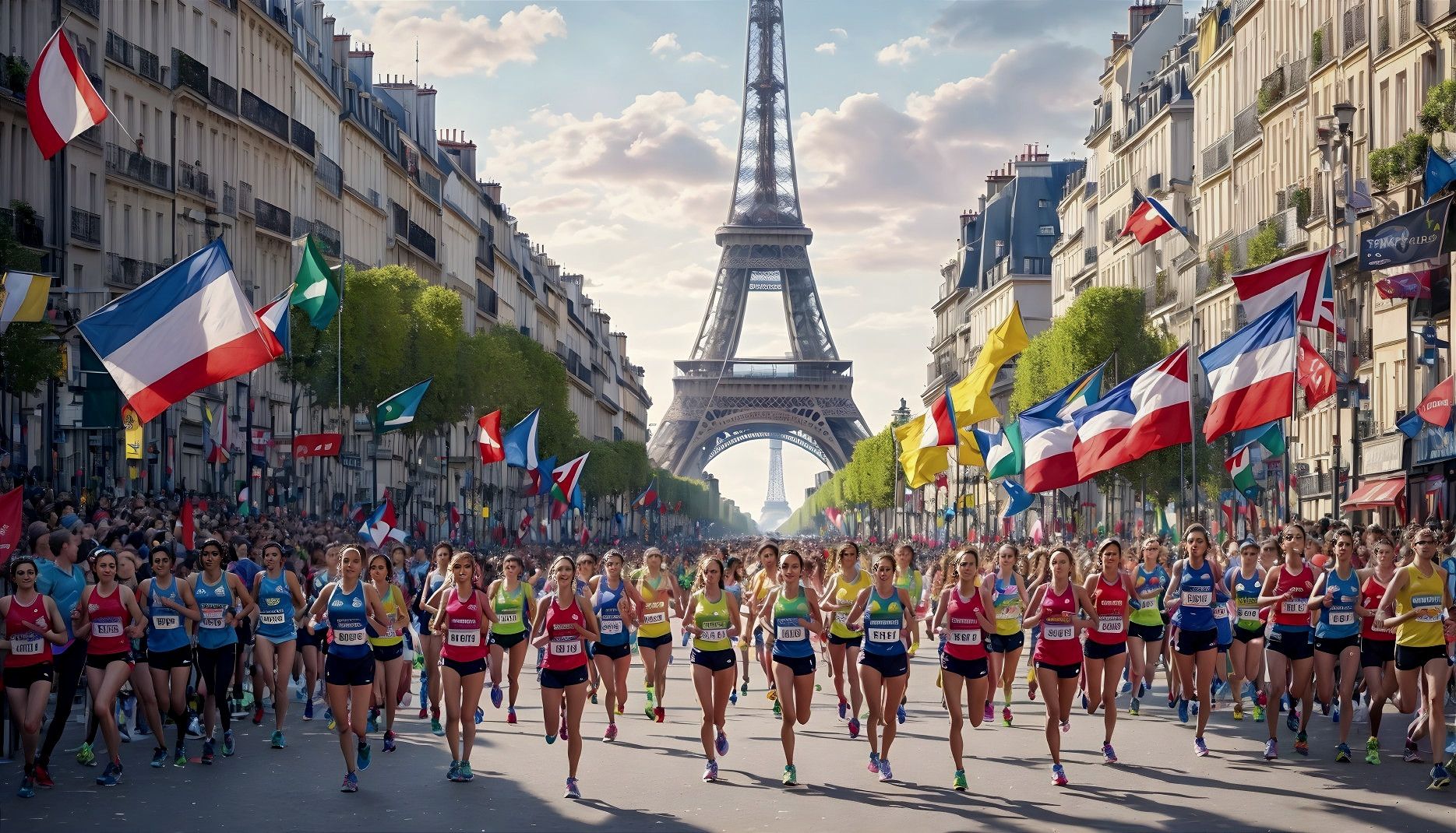 City of Flags: Olympic Marathon in Paris