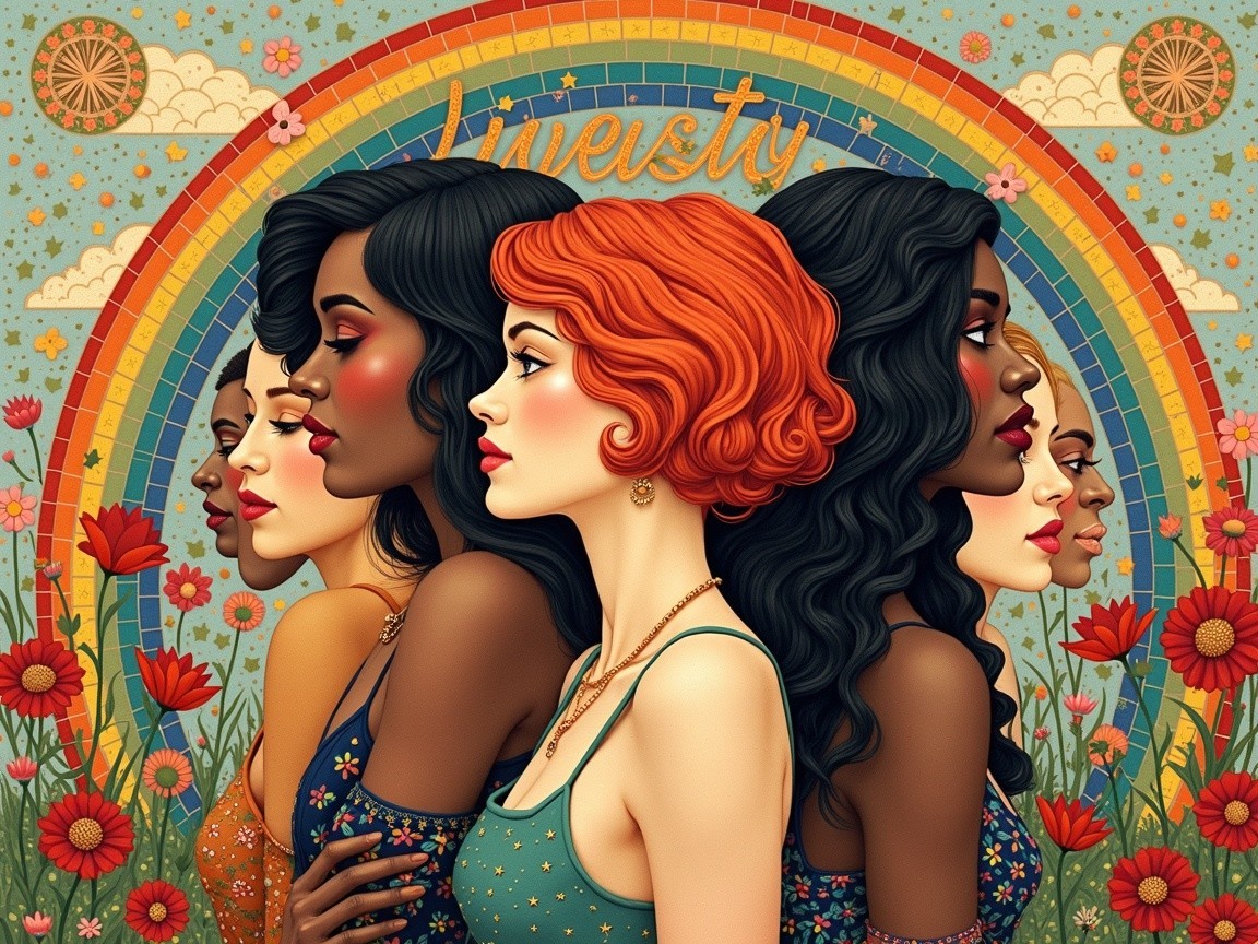 Diverse Women Showcasing Unique Styles and Hairstyles