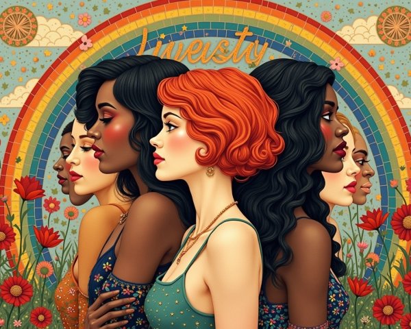 Diverse Women Showcasing Unique Styles and Hairstyles