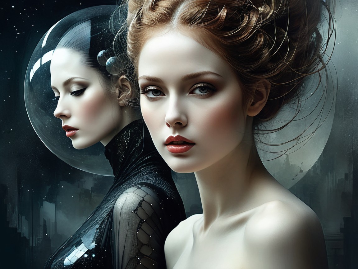 Ethereal Women in Futuristic and Elegant Styles