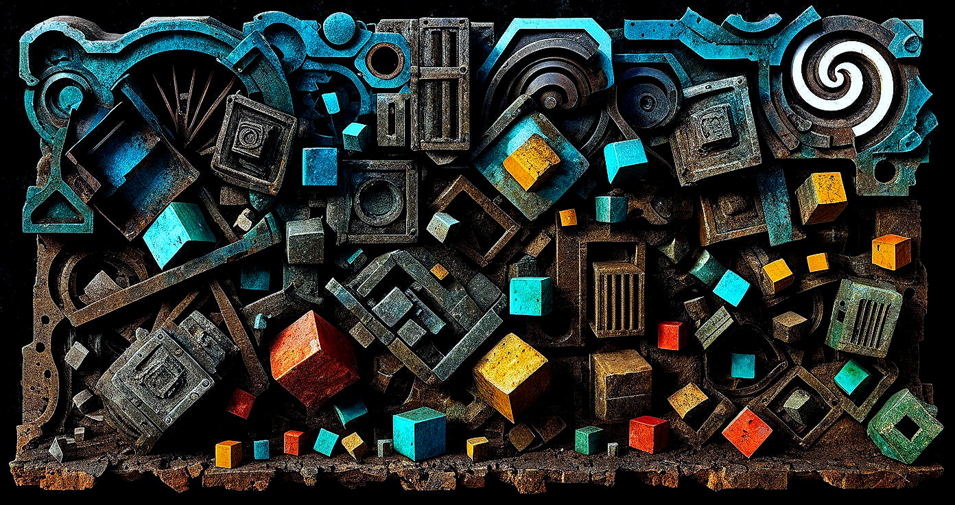 Dynamic Abstract Composition of Geometric Shapes