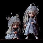 Whimsical dolls with elongated features and unique styles