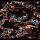 Abstract Surreal Creature in Cosmic Colorful Backdrop