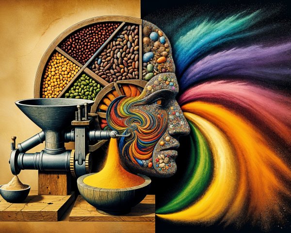 Mechanical Grinder and Creative Explosion Concept