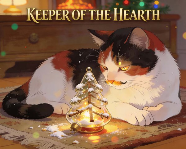 Cat on Brown Carpet Near Christmas Tree Ornament