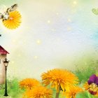 Whimsical Towers in a Serene Autumn Landscape