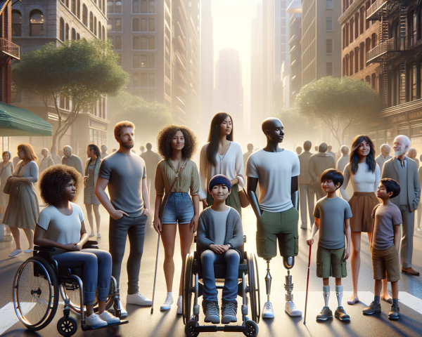 Diverse Individuals in an Urban Inclusive Setting